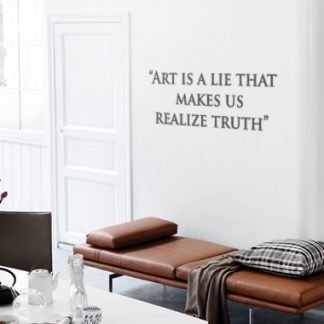 Art Is A Lie wallsticker af Alan Smithee, 80x28 cm