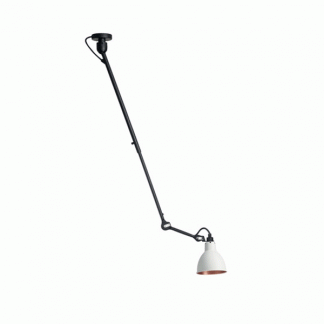 Lampe Gras N302 Loftlampe Mat Sort/Hvid/Kobber