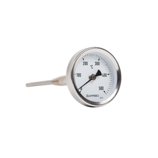 Røggastermometer 0-500 grd. Ø63 længde 150mm