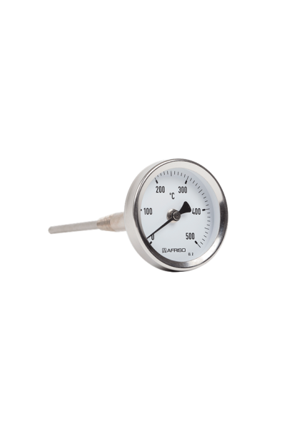 Røggastermometer 0-500 grd. Ø63 længde 150mm