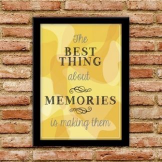 Plakat: The Best Thing about Memories - gul