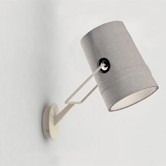 Fork Væglampe Hvid/Grå (Ivory)