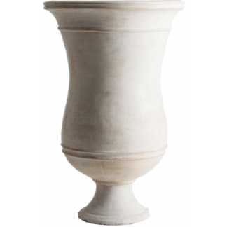 Amphora vase i terracotta H100 cm x Ø65 cm - Antik creme