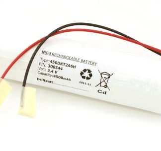 Batteripakke til nødbelysning 2,4volt 4500mAh. Cd