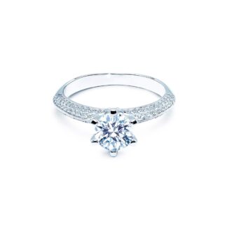 Oxford 6 fatninger solitaire ring