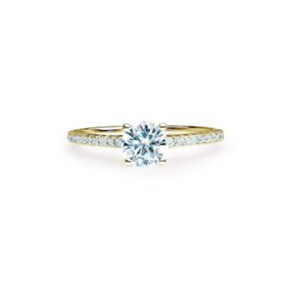 Oxford forgyldt solitaire ring