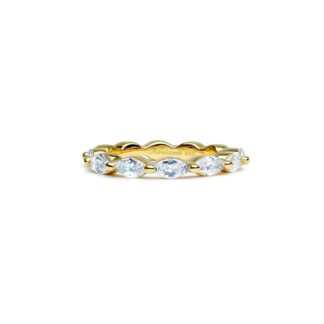 Oxford tynd forgyldt marquise ring