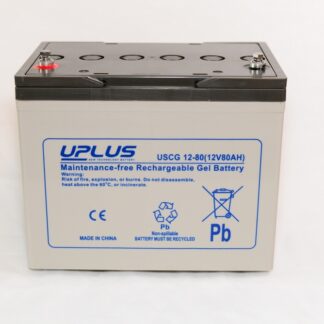 Uplus 12 volt 80 Ah. batteri (Gel)