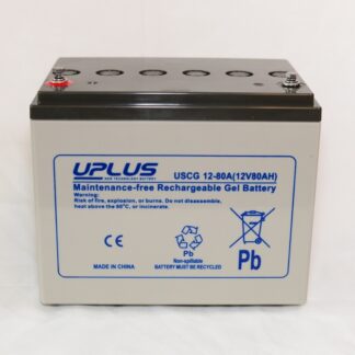 Uplus 12 volt 80 Ah. batteri (Gel)
