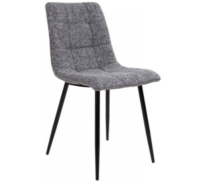 Middelfart spisebordsstol H86 cm polyester - Sort/Grå