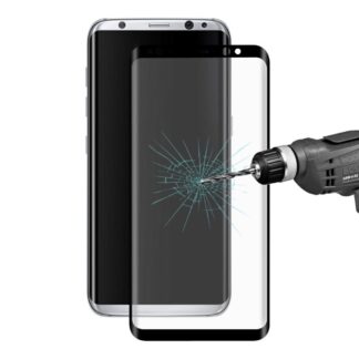 Galaxy S8 Plus - beskyttelsesglas 0,26mm. 9H 3D Buet fuld beskyttelse HAT PRINCE- Sort