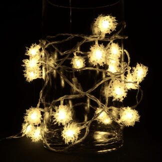 LED-Lyskæde med Stjernekugler 3 meter