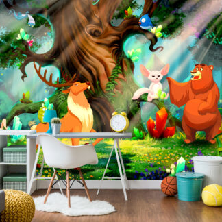 ARTGEIST Fototapet - Bear and Friends 400x280