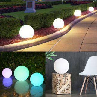 Smukke LED-solcellekuglelamper til haven/hjemmet der kan skifte farve
