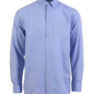CARNÈT Ermaherre skjorte i slim fit Light Blue Melange XL