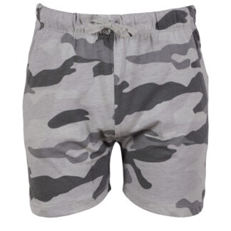 LOADED BOYS Villads jersey shorts Grey Camouflage 110/116