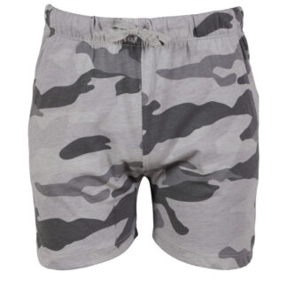 LOADED BOYS Villads jersey shorts Grey Camouflage 146/152