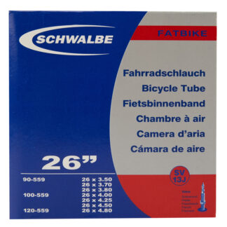 Schwalbe slange 26x3,50/4,80 med Racer ventil SV13J