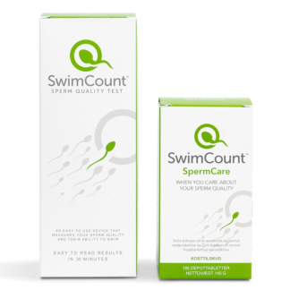SwimCount Sædkvalitetstest + SpermCare kosttilskud pakketilbud
