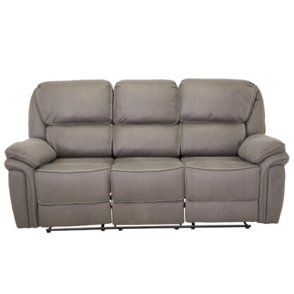 VENTURE DESIGN Saranda 3 pers. sofa, m. recliner - grå stof