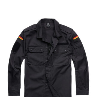 Brandit Shirt Jacket (Sort, 2XL)