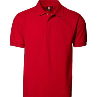 ID PRO Wear Poloshirt m. Trykknap (Rød, L)