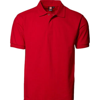 ID PRO Wear Poloshirt m. Trykknap (Rød, XL)