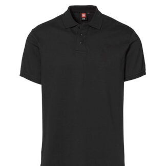 ID Piqué Polo - stretch (Sort, S)