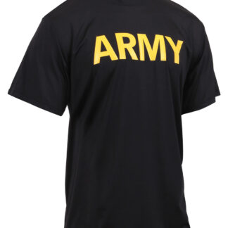 Rothco Army PT Trænings T-shirt (Sort, XL)