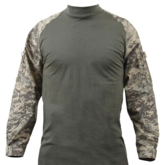 Rothco Langærmet T-Shirt - Kampskjorte (ACU / Foliage Green, L)
