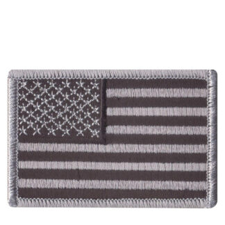 Rothco Patch U.S. Flag - Stryges/Sys På (Sort / Sølv, One Size)
