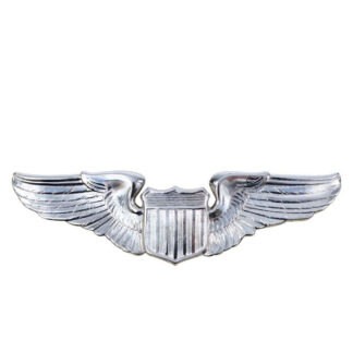 Rothco Pin - USAF Pilot Wing (Sølv Grå, One Size)