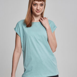 Urban Classics Ladies Extended Shoulder Tee (Blue Mint, 3XL)