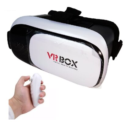 VR Box 2.0 - Virtual Reality 3D briller med controller (fjernbetjening)