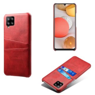Samsung Galaxy A42 5G - KSQ Hard cover m/kortholdere - Rød