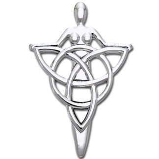 Vedhæng Gudinde med Triquetra - Treenighedssymbolet - u/kæde