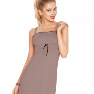 Viskose camisole chemise m. lille sløjfe