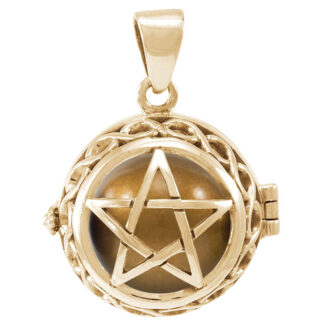 Engleklokke / Harmony ball med Pentagram - u/kæde