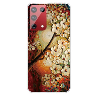 OnePlus 9 Pro - Gummi cover - Printet Design - Blomst