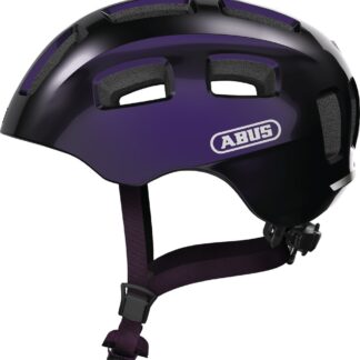 Abus Youn-I 2.0 Hjelm m. LED lys - Black Violet
