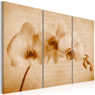 Lærredstryk orchid (vintage)
