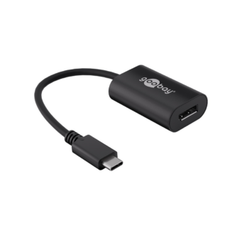 USB-C til DisplayPort adapter kabel - 4K Ultra HD -Sort