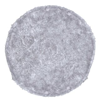 VENTURE DESIGN Natta gulvtæppe - sølv polyester (Ø200)