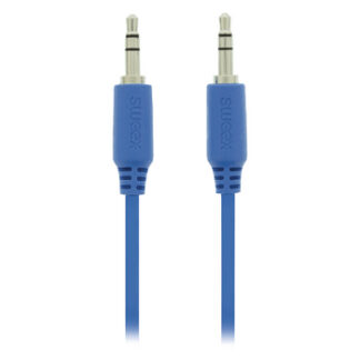 Minijack 3.5mm kabel . Han/Han - Blå - 1 m