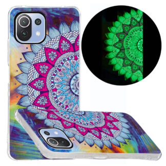 Xiaomi Mi 11 Lite 4G/5G - Gummi cover - Printet Design - Mandala blomst