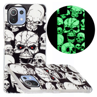 Xiaomi Mi 11 Lite 4G/5G - Gummi cover - Printet Design - Skull