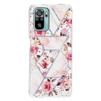 Xiaomi Redmi Note 10 4G/Note 10S - Gummi cover - Printet Design - Rose