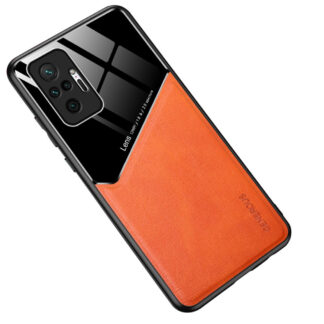 Xiaomi Redmi Note 10 Pro Max - Hybrid cover - Læder Design - Orange