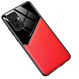 Xiaomi Redmi Note 10 Pro Max - Hybrid cover - Læder Design - Rød