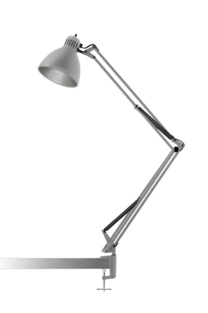 Archi T2 Bordlampe med klemme Silk Grey - Nordic Living